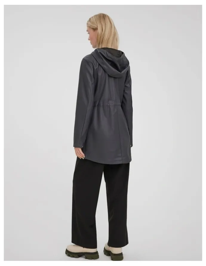 Vero Moda Malou Coated Jacket in Black