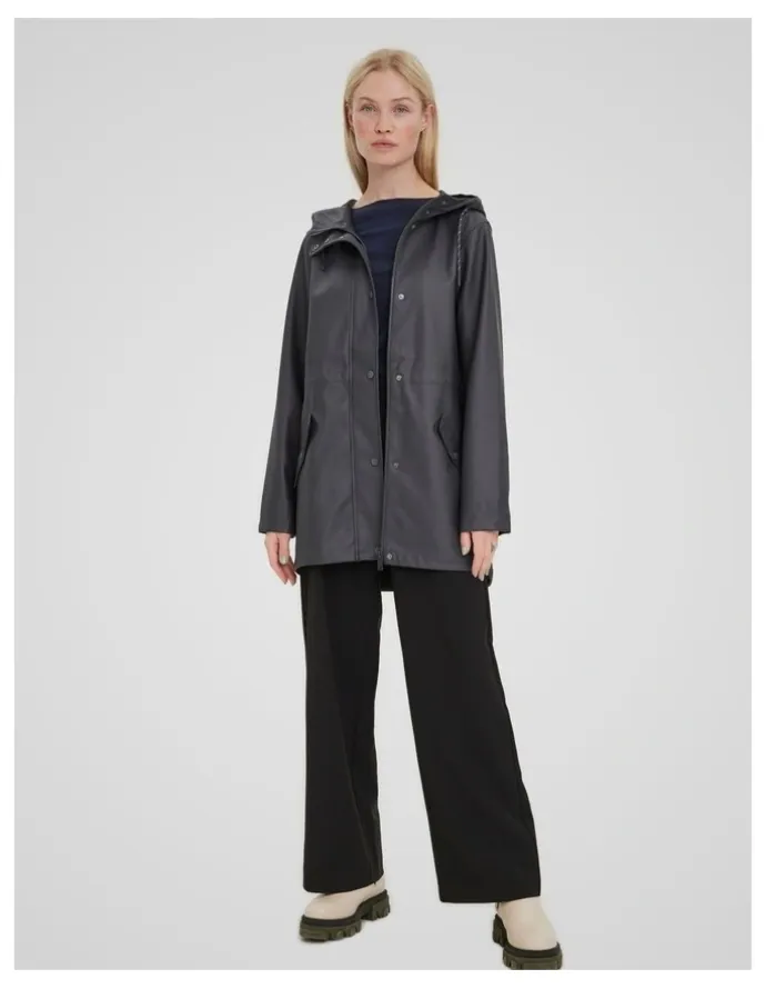 Vero Moda Malou Coated Jacket in Black