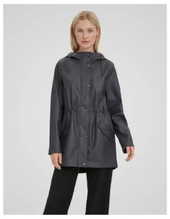Vero Moda Malou Coated Jacket in Black