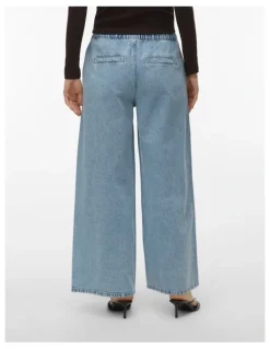 Vero Moda Valeria Wide Jeans in Light Blue Denim