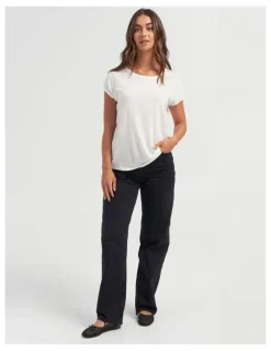 Vero Moda Ava Round Neck Tee in White