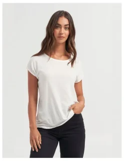 Vero Moda Ava Round Neck Tee in White