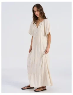 Vero Moda Dahlia Maxi Dress in Cream