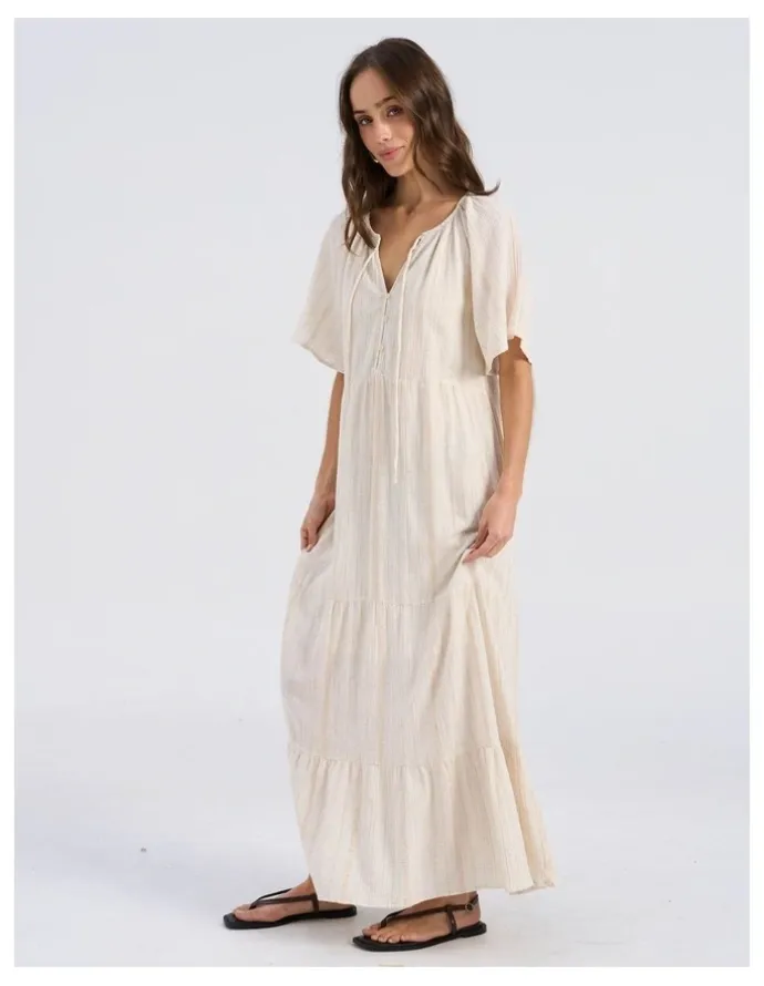 Vero Moda Dahlia Maxi Dress in Cream
