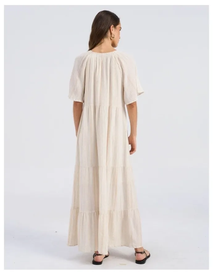Vero Moda Dahlia Maxi Dress in Cream