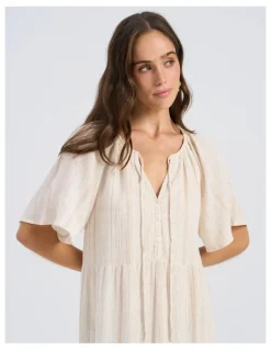 Vero Moda Dahlia Maxi Dress in Cream