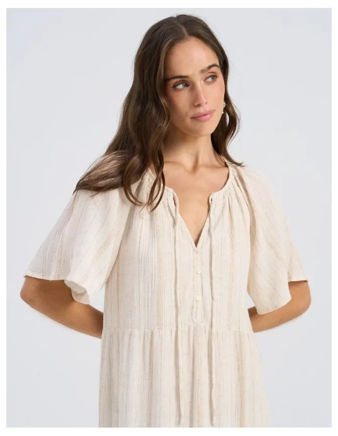 Vero Moda Dahlia Maxi Dress in Cream