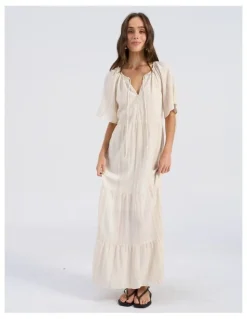 Vero Moda Dahlia Maxi Dress in Cream