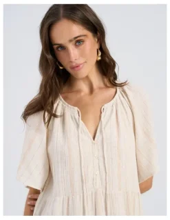 Vero Moda Dahlia Maxi Dress in Cream