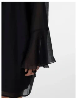Vero Moda Minna Long Sleeve Dress in Black