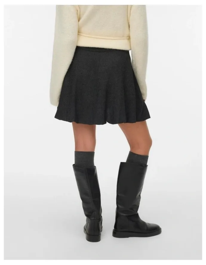 Vero Moda Thalia Mini Ballon Skirt in Dark Grey