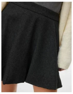 Vero Moda Thalia Mini Ballon Skirt in Dark Grey