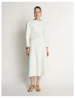 Veronika Maine Boucle Cropped Jacket
