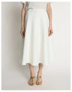 Veronika Maine Boucle Midi Skirt