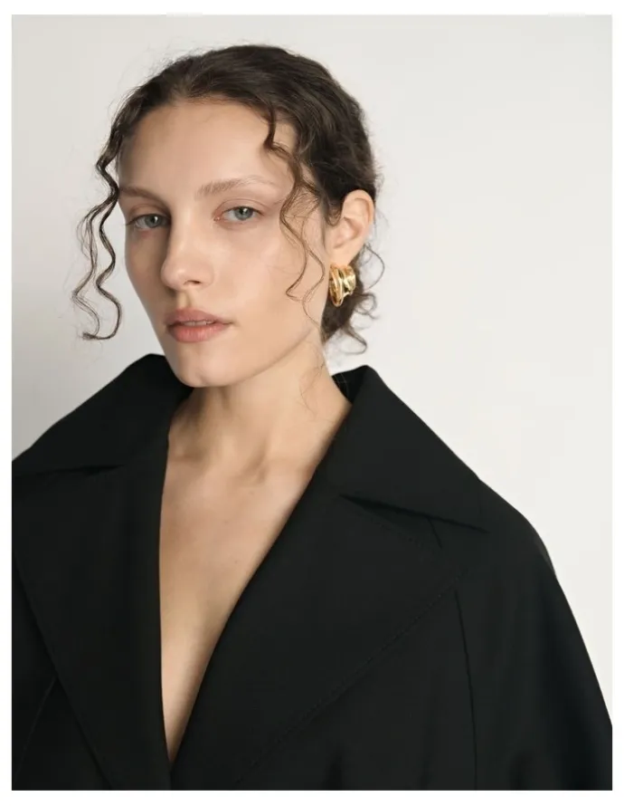Veronika Maine Cocoon Sleeve Cropped Trench