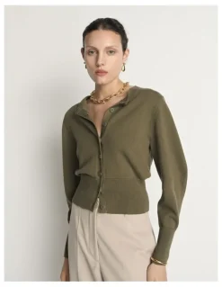 Veronika Maine Cotton Cashmere Cardigan