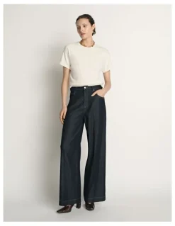 Veronika Maine Cotton Cashmere Knit Tee