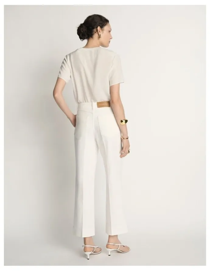 Veronika Maine Denim High Rise Cropped Jean