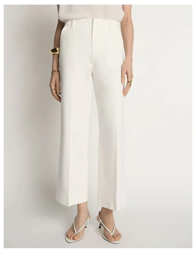 Veronika Maine Denim High Rise Cropped Jean