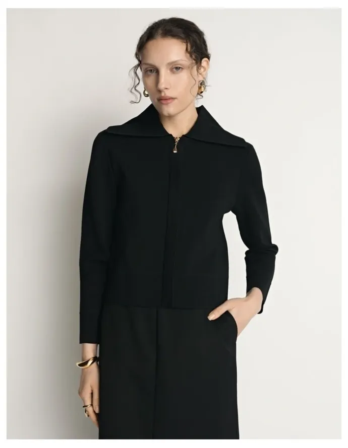 Veronika Maine Milano Collared Jacket