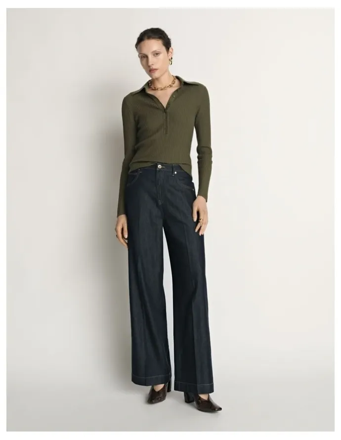 Veronika Maine Wide Leg Jean