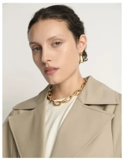Veronika Maine Wool Cocoon Sleeve Trench