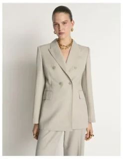 Veronika Maine Wool Double Breasted Blazer