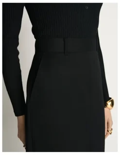 Veronika Maine Wool Pencil Skirt
