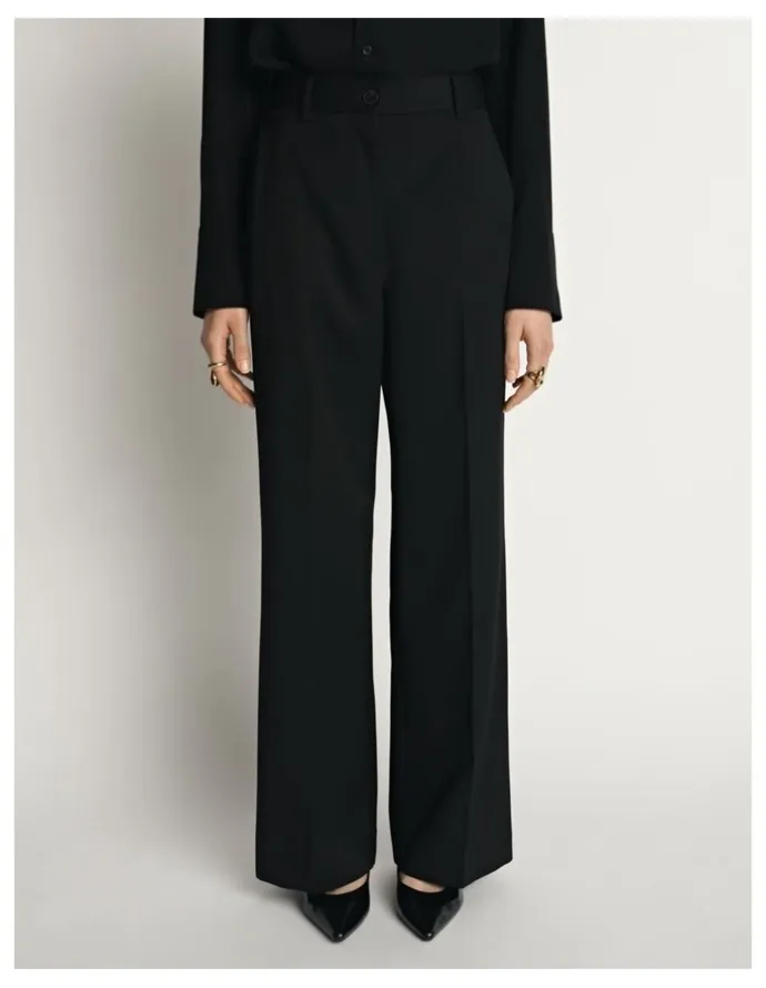 Veronika Maine Wool Wide Leg Pant