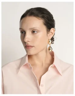 Veronika Maine Cotton Tie Belt Shirtdress