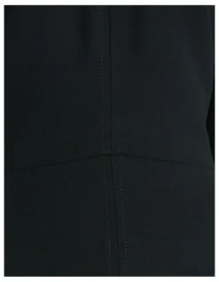 Veronika Maine Double Weave V Neck Midi Dress