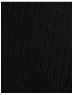 Veronika Maine Engineered Ribbed Knit Dress