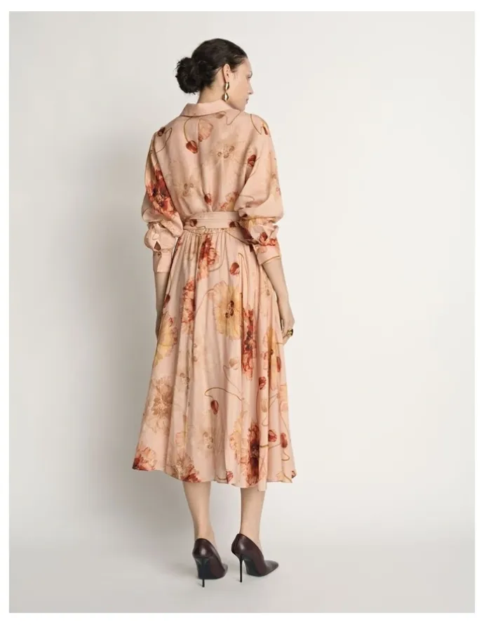 Veronika Maine Whisper Poppy Shirtdress