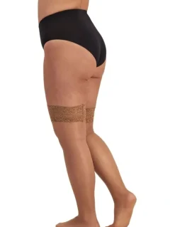 Voodoo Lace Top Stay Up Stockings Honey Dew in Beige