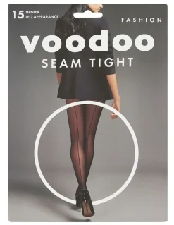 Voodoo Seam Tights in Black