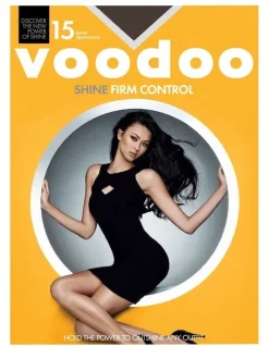 Voodoo Shine Firm Control Sheer 15 Denier Tight in Black