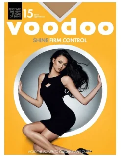 Voodoo Shine Firm Control Sheer 15 Denier Tight in Brown