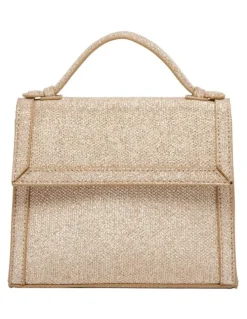 1978W Isla Crossbody Bag in Gold Fabric
