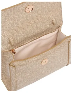 1978W Isla Crossbody Bag in Gold Fabric