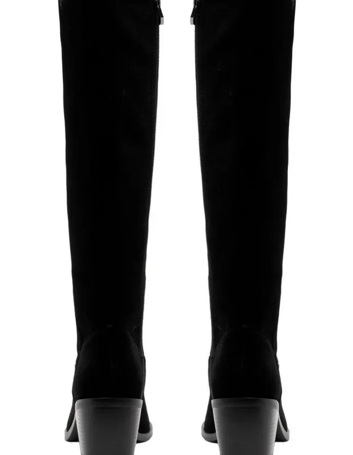 1978W Sally Knee High Boot in Black