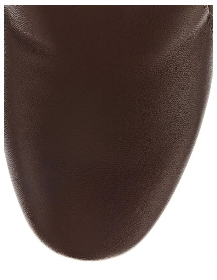 Wide Steps Castle Flat Shoes in Chocolate Glove