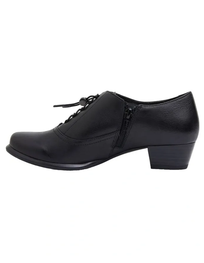 Wide Steps Damian Black Glove Shoes