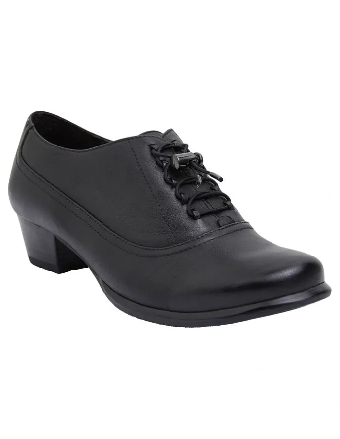 Wide Steps Damian Black Glove Shoes