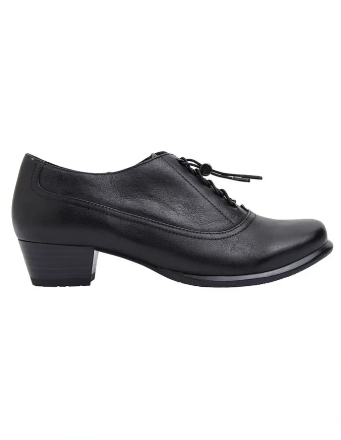 Wide Steps Damian Black Glove Shoes