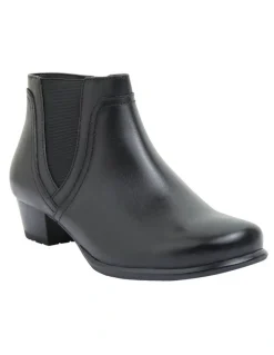 Wide Steps Delmar Black Glove Boots