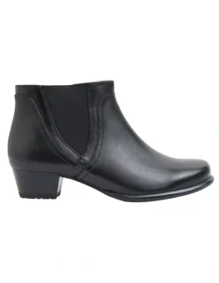 Wide Steps Delmar Black Glove Boots