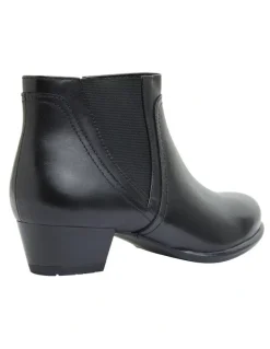 Wide Steps Delmar Black Glove Boots