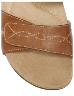 Wide Steps Fandango Leather Sandals in Tan