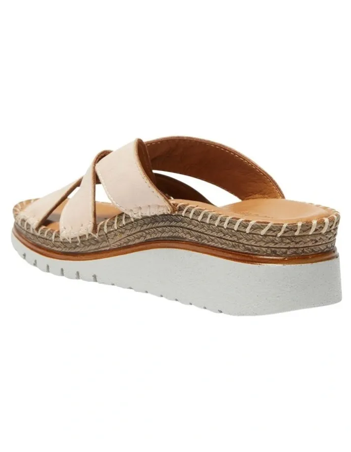 Wide Steps Hannah Sandals in Blush Glove