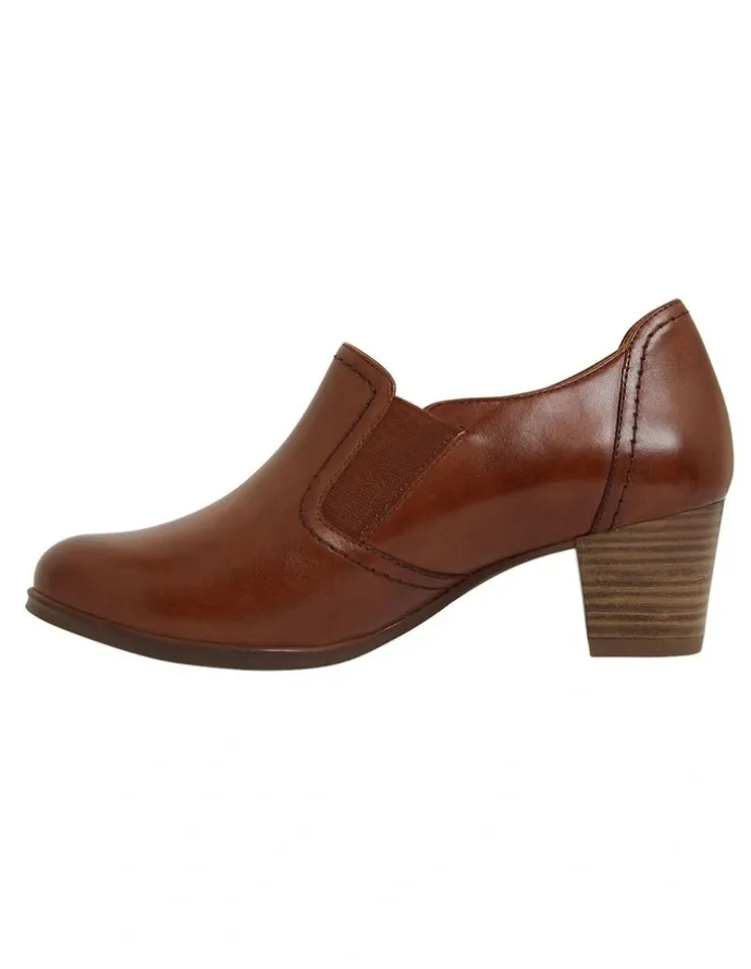 Wide Steps Harris Mid Brown Glove / Elastic Shoes